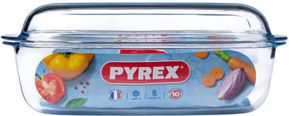 Pyrex Rechthoekige Ovenschaal Met Deksel 4, 3+2, 2L 32 X 21 X 9 Cm online kopen
