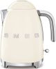 SMEG KLF03CREU retro 50&apos, s style Waterkoker, crème online kopen