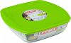 Pyrex COOK & STORE Vierkante Bewaarschaal 25x22x7cm 2200ml Borosilicate online kopen