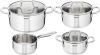 Tefal Virtuoso kookset 4-delig (steelpan 16 cm, kookpan 16, 20, 24 cm) online kopen