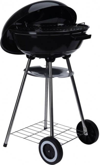 Progarden Kogelbarbecue Met Wielen Zwart 46 x 82 cm online kopen