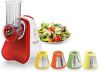 Moulinex Hakmolen DJ756G Fresh Express Plus elektrische versnipperaar, groentesnijder, groenterasp, 5 inzetten inclusief raspen online kopen