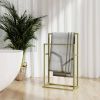 VidaXL Handdoekenrek vrijstaand 48x24x78, 5 cm ijzer goudkleurig online kopen
