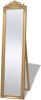 VidaXL Vrijstaande spiegel Barok 160x40cm goud online kopen