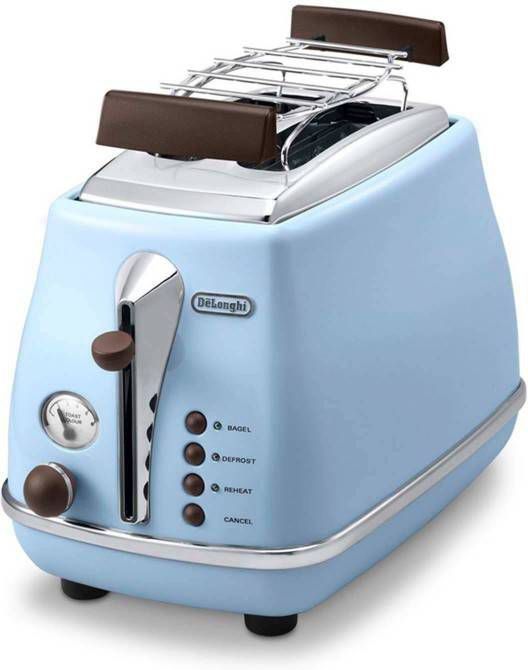De'Longhi CTOV2103.AZ Icona Vintage broodrooster - Ovenwebshop.nl