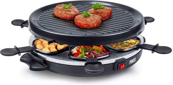 PapoeaNieuwGuinea accessoires hebben Princess Gourmet/raclette stel met 6 pannetjes 800 W 162725 - Ovenwebshop.nl