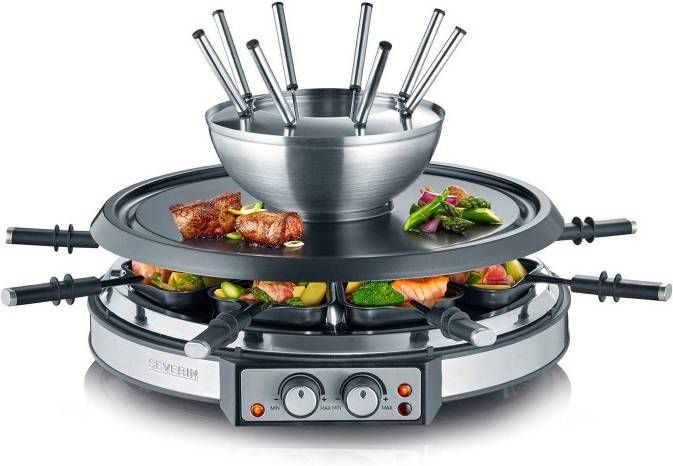 Severin Gourmetstel RG 2348 Roestvrij staalkleur - Ovenwebshop.nl
