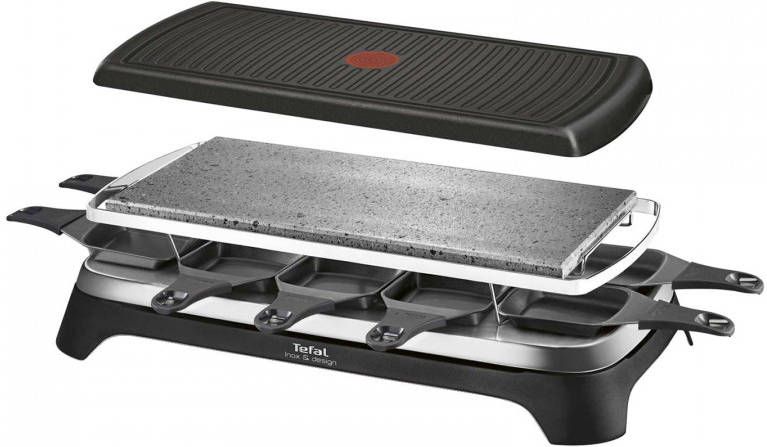 Tefal Gourmetset Inox \u0026 Design 3 in 1 Re45a8 10 Persoons - Ovenwebshop.nl